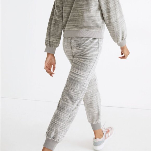 Madewell MWL Velour Space-Dyed Slim Joggers Size L - Picture 6 of 12